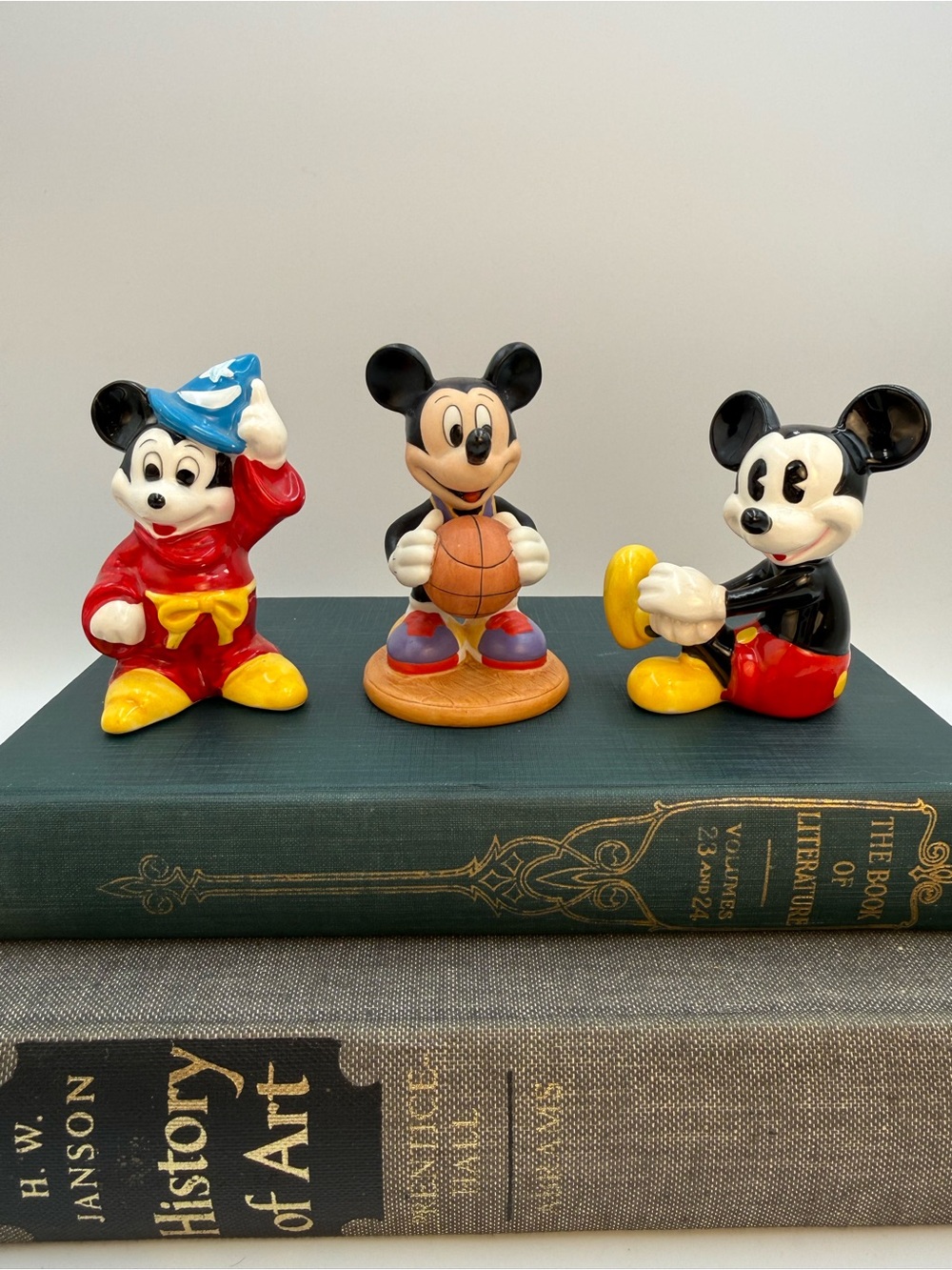 Vintage Lot of 3 Disney Mickey Mouse Figurines